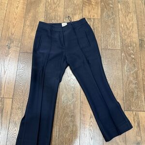 KHAITE Navy Flare Pants